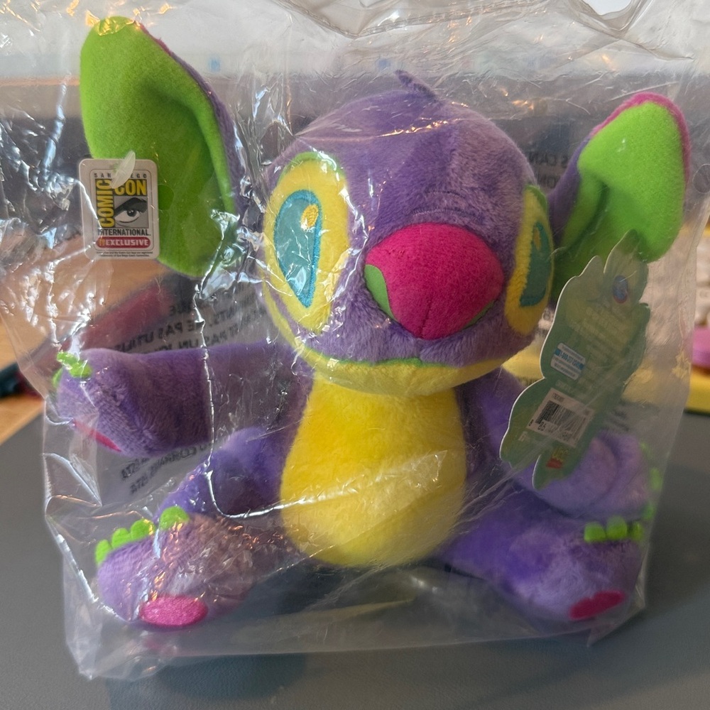 Stitch SDCC exclusive UCC black light plush